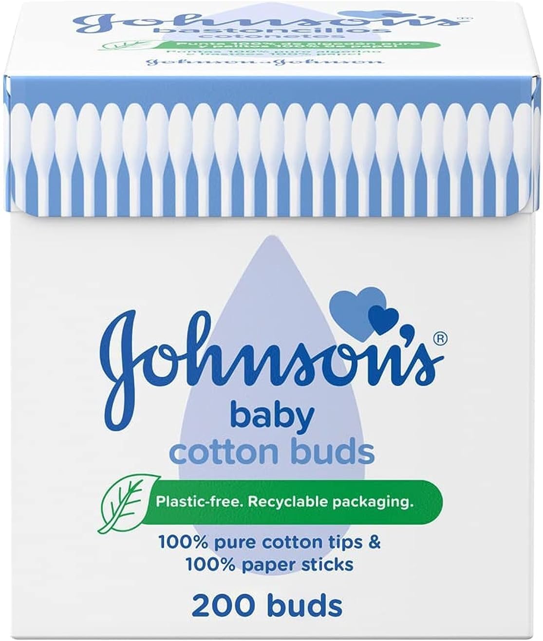 Johnson's Baby Cotton Buds (1 x Pack of 200)