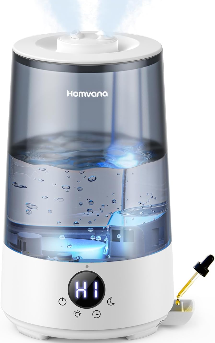 Homvana Humidifier for Bedroom, 3.6L Cool Mist for Large Room Office